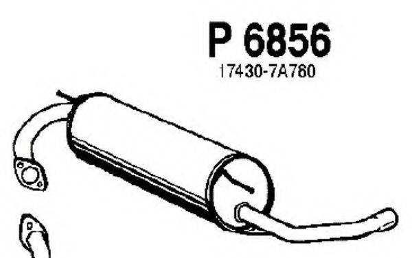 FENNO P6856 Глушитель выхлопных газов конечный