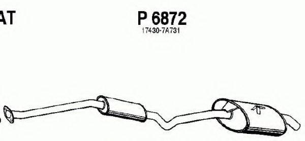 FENNO P6872 Глушитель выхлопных газов конечный