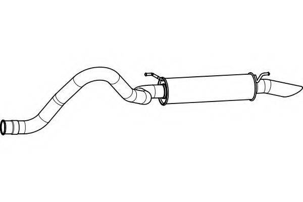 FENNO P6992 Глушитель выхлопных газов конечный