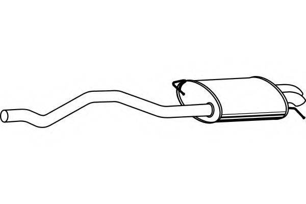 FENNO P7559 Глушитель выхлопных газов конечный