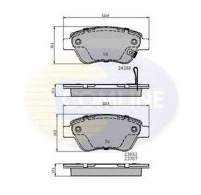 COMLINE CBP31594 Комплект тормозных колодок, дисковый тормоз