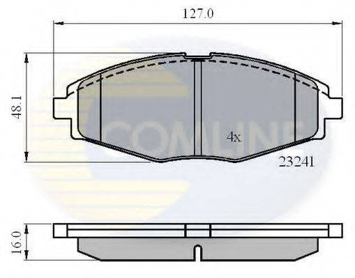 COMLINE CBP0486 Комплект тормозных колодок, дисковый тормоз