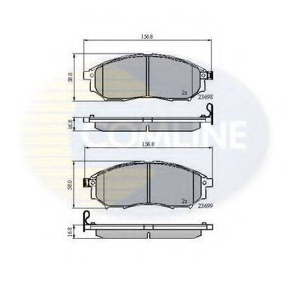 COMLINE CBP31524 Комплект тормозных колодок, дисковый тормоз