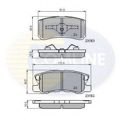 COMLINE CBP0905 Комплект тормозных колодок, дисковый тормоз