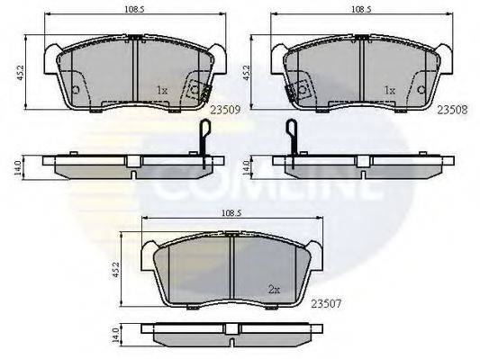 COMLINE CBP31113 Комплект тормозных колодок, дисковый тормоз