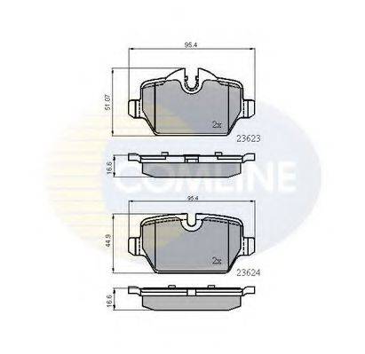 COMLINE CBP01710 Комплект тормозных колодок, дисковый тормоз