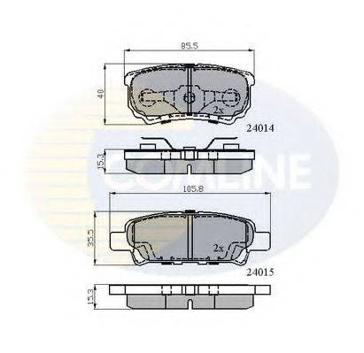 COMLINE CBP31290 Комплект тормозных колодок, дисковый тормоз