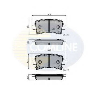 COMLINE CBP31795 Комплект тормозных колодок, дисковый тормоз