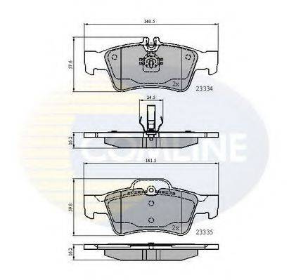 COMLINE CBP01118 Комплект тормозных колодок, дисковый тормоз