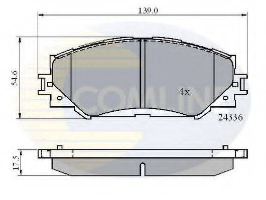 COMLINE CBP01515 Комплект тормозных колодок, дисковый тормоз