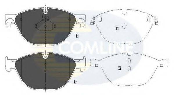 COMLINE CBP06017 Комплект тормозных колодок, дисковый тормоз