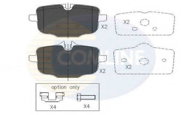 COMLINE CBP06072 Комплект тормозных колодок, дисковый тормоз