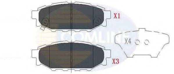 COMLINE CBP36052 Комплект тормозных колодок, дисковый тормоз