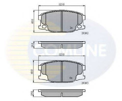 COMLINE CBP01088 Комплект тормозных колодок, дисковый тормоз