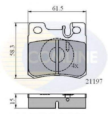 COMLINE CBP0226 Комплект тормозных колодок, дисковый тормоз