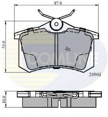 COMLINE CBP0797 Комплект тормозных колодок, дисковый тормоз