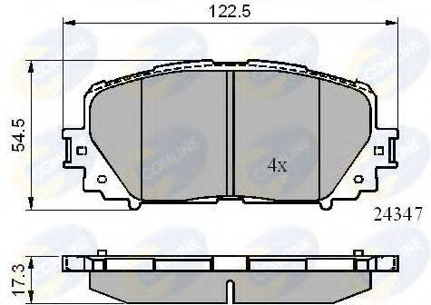 COMLINE CBP01767 Комплект тормозных колодок, дисковый тормоз