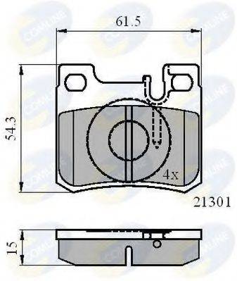 COMLINE CBP01067 Комплект тормозных колодок, дисковый тормоз