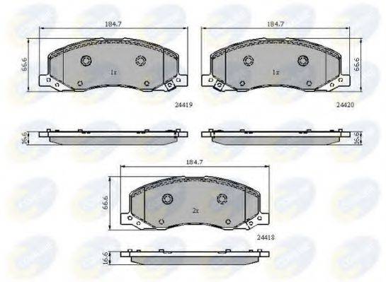 COMLINE CBP32003 Комплект тормозных колодок, дисковый тормоз