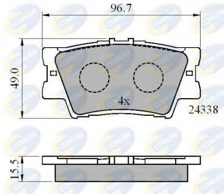 COMLINE CBP01581 Комплект тормозных колодок, дисковый тормоз