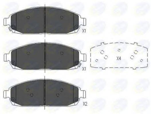 COMLINE CBP36028 Комплект тормозных колодок, дисковый тормоз