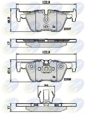 COMLINE CBP02131 Комплект тормозных колодок, дисковый тормоз