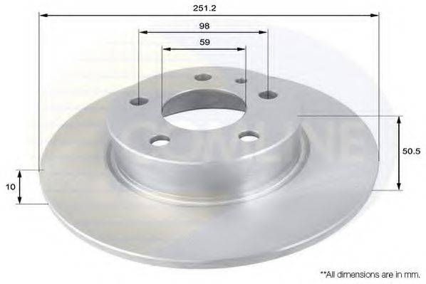 COMLINE ADC1806 Тормозной диск
