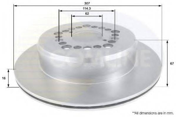 COMLINE ADC0163V Тормозной диск