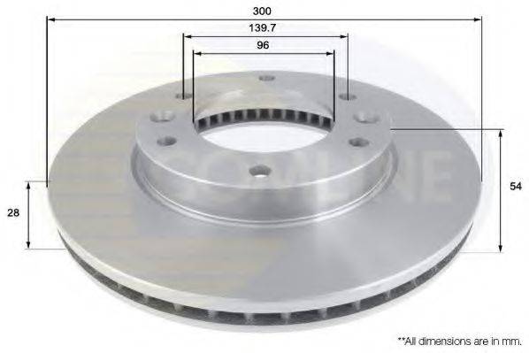 COMLINE ADC1085V Тормозной диск