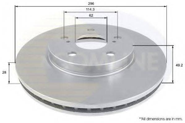 COMLINE ADC01112V Тормозной диск