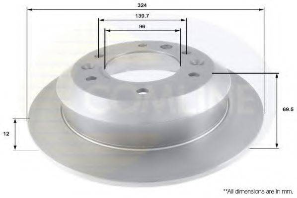 COMLINE ADC1086 Тормозной диск