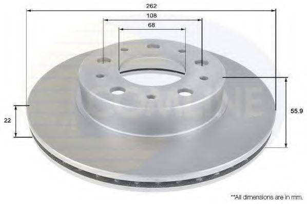 COMLINE ADC1906V Тормозной диск