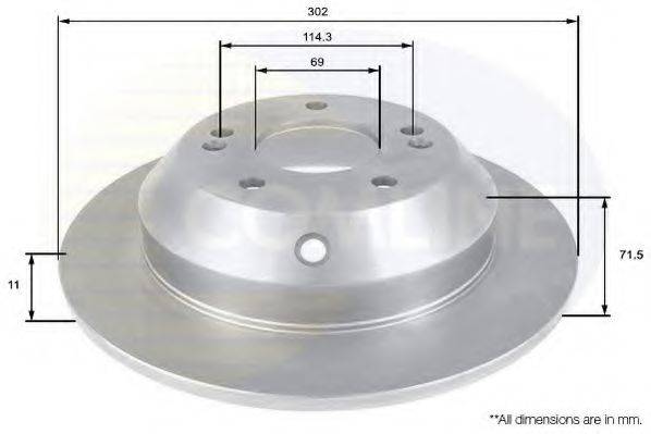 COMLINE ADC2409 Тормозной диск