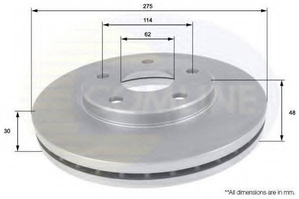 COMLINE ADC0150V Тормозной диск