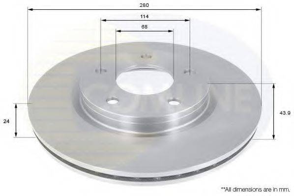 COMLINE ADC0277V Тормозной диск