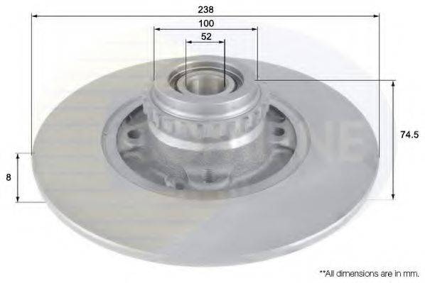 COMLINE ADC3004 Тормозной диск