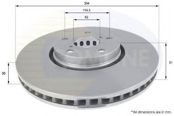 COMLINE ADC01124V Тормозной диск