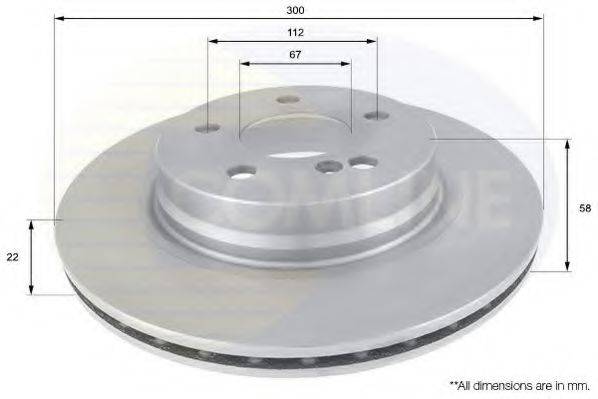 COMLINE ADC1658V Тормозной диск