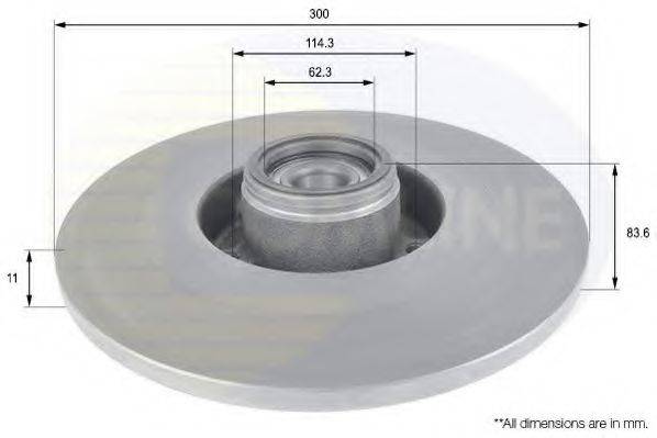 COMLINE ADC3024 Тормозной диск