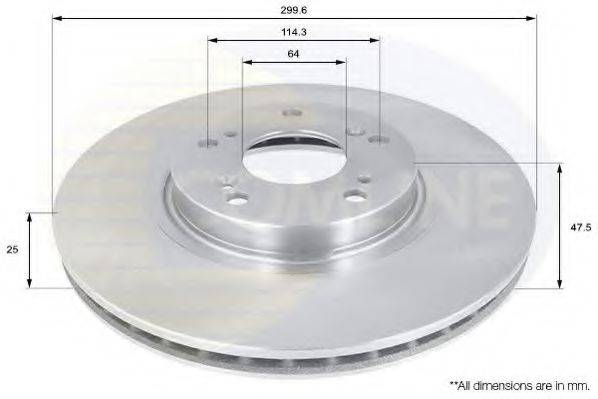 COMLINE ADC0552V Тормозной диск