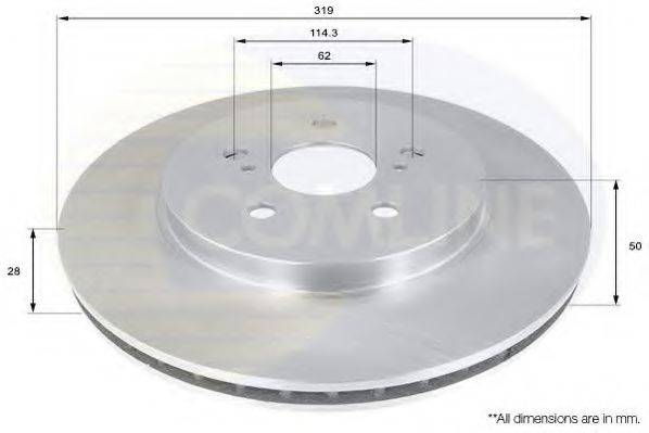 COMLINE ADC01158V Тормозной диск