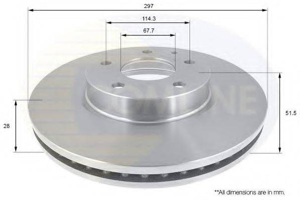 COMLINE ADC0473V Тормозной диск