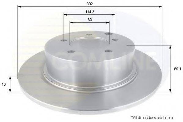 COMLINE ADC2722 Тормозной диск