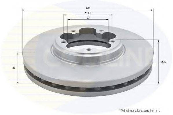 COMLINE ADC1250V Тормозной диск