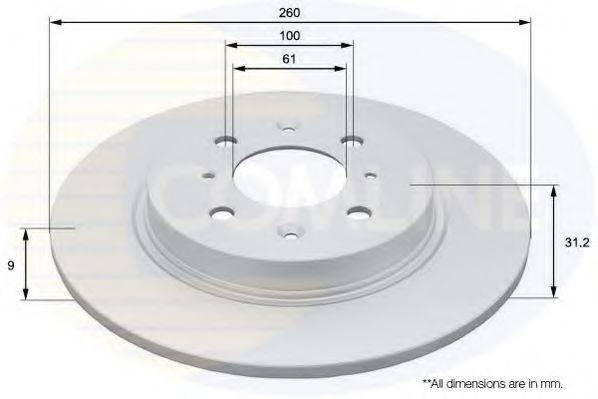 COMLINE ADC0570 Тормозной диск