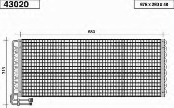 AHE 43020 Конденсатор, кондиционер