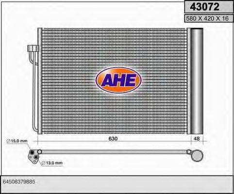 AHE 43072 Конденсатор, кондиционер