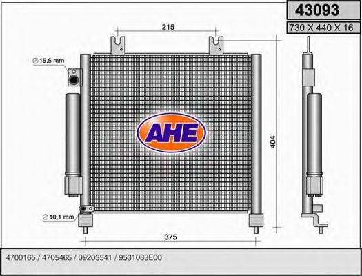 AHE 43093 Конденсатор, кондиционер