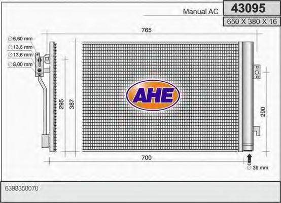 AHE 43095 Конденсатор, кондиционер