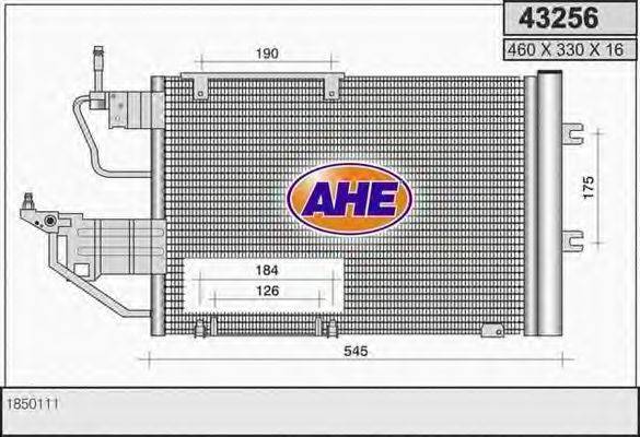 AHE 43256 Конденсатор, кондиционер